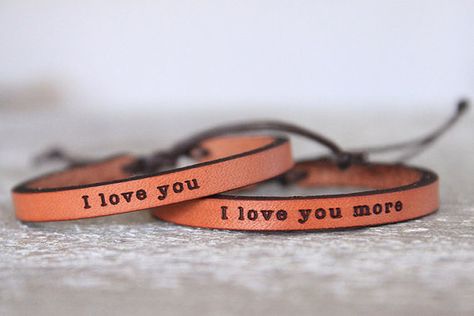 leather cuff for kids with quotes and sayings - mother father gifts Leather Valentines Ideas, Leather Valentines Gifts, Couples Valentines Day, Pretty Earrings Dangle, Scrap Crafts, Handmade Quotes, Kids Valentines Day, Leather Scrap, Leather Tooling Patterns