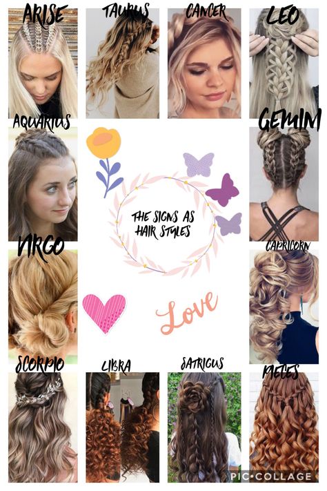 #astrologysigns #hairstyles #pretty Hairstyles Zodiac Signs, Capricorn Love, Capricorn And Virgo, Boy Hairstyles, Astrology Signs, Zodiac Signs, Beauty Hacks, Signs, Hair Styles