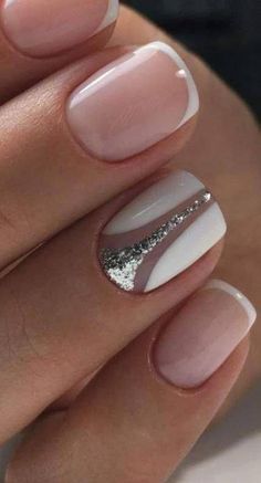 Nagel Stamping, Gel French Manicure, White Nail Designs, Super Nails, Bride Nails, White Nail, Nail Decorations, Perfect Nails, French Manicure