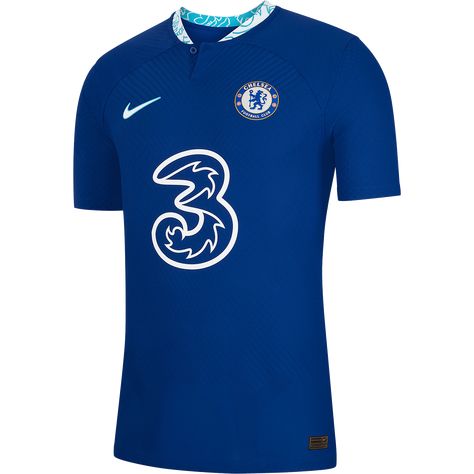 Men's Authentic Nike Chelsea Home Jersey 22/23. The 2022/23 Chelsea Home Jersey is a tribute to one of the most innovative and important managers in club history. From 1952-1961, Ted Drake not only led Chelsea to a first ever First Division title in 1955, but ushered in changes to the culture that remain today. Originally referred to as "the Pensioners", with an image of an Army veteran on the badge, Drake's first idea was the change to a more exciting nickname, "the Blues". Second, the badge wo Camisa Chelsea, Cristiano Ronaldo Jersey, Chelsea Jersey, Chelsea Shirt, Ronaldo Jersey, Vintage Football Shirts, Chelsea Football Club, Chelsea House, Chelsea Football