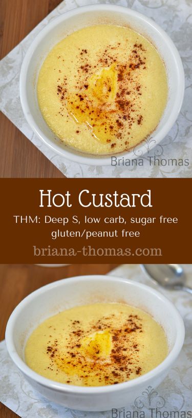 Hot Custard...THM: Deep S, low carb, sugar free, gluten/peanut free  #brianathomas #trimhealthymama #thm #healthyeating #healthyrecipes #recipes  #sugarfree #fuelcycle #custard #singleserve #lowcarb #keto #DeepS #egg Thm Deep S, Briana Thomas, Trim Healthy Mama Dessert, Thm Breakfast, Trim Healthy Momma, Trim Healthy Mama Recipes, Thm Desserts, Custard Recipes, Low Carb Sweets