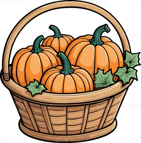 Pumpkins in basket cartoon illustration, design element for Halloween, thanksgiving, food, vegetable, vegetarian, children book, harvest, antioxidant, plant, health benefits, recipes, ingredient, art Basket Cartoon, Vegetable Drawing, Pumpkin Basket, Cartoon Pumpkin, Harvest Basket, Thanksgiving Food, Plant Health, Children Book, Cityscape Photos