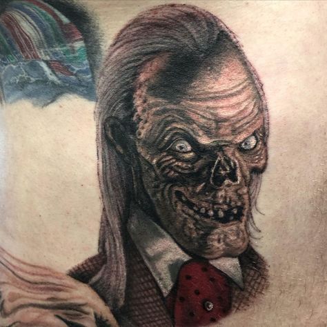 Crypt Keeper Tattoo, Tales From The Crypt Keeper, Jeepers Creepers Tattoo, The Crypt Keeper, Crypt Keeper, Empire Tattoo, Tales From The Crypt, Gold Tattoo, Jeepers Creepers