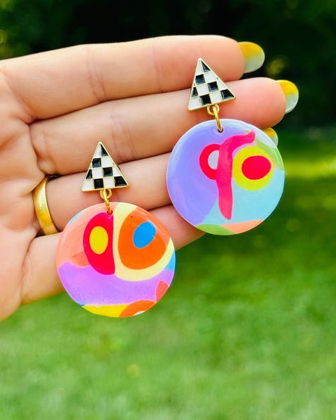 ✨ NEW NEW NEW ✨ check out what’s new on the site now! Lots of new charm necklaces, earrings, and even magnets! 🤩 happy shopping beautiful humans and enjoy your weekend! #happyearrings #happyjewlery #colorfullife #colorfuljewelry #colorfulthings #colorislife Playing Card Crafts, Abstract Fashion, Abstract Ideas, Handmade Clay Earrings, Abstract Earrings, Enjoy Your Weekend, New Charmed, Wholesale Gifts, Earring Designs