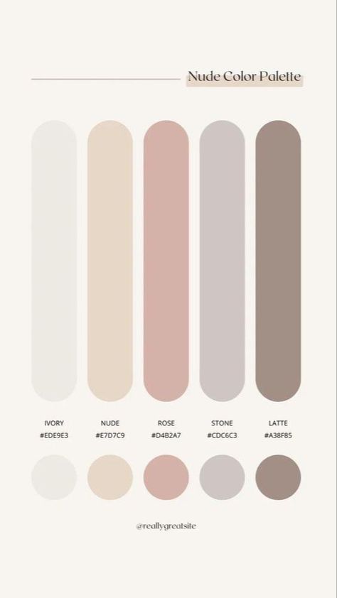 Neutral Color Combos, Nurse Color Palette, Grey White Color Scheme, Color Palette Instagram, Rgb Palette, Nude Color Palette, Hex Color Palette, Color Pallete, Color Schemes Colour Palettes