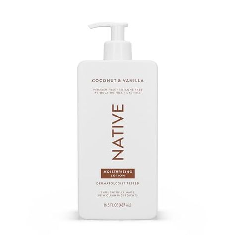 Native Body Lotion Contains Naturally Derived Plant-Based Moisturizers for Women and Men | Restores Dry Skin, Coconut & Vanilla, 16.5 fl oz Native Coconut Vanilla, Vanilla Lotion, Coconut And Vanilla, Delicious Cocktails, Moisturizing Lotions, Hair Care Shampoo, Shampoo And Conditioner, Dry Skin, Body Lotion