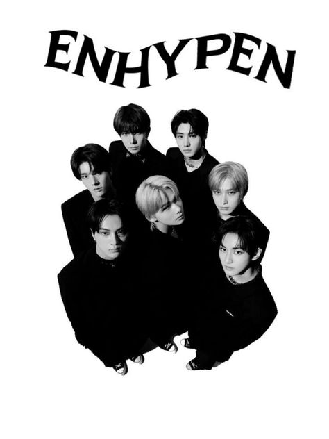 Enhypen Wall Decor Printable, Black And White Kpop Wallpapers, Enhypen Black And White, Diy Shirt Printing, Music Poster Ideas, Pastel Poster, Pop Posters, Pinterest Room Decor, Kpop Drawings