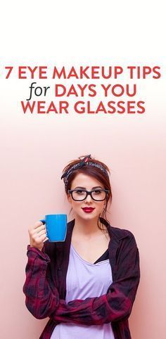 Makeup tips for glasses - How to accessorize your look. Eye Makeup For Glasses, Makeup For Glasses, People With Glasses, Makeup Tip, Glasses Makeup, Beauty Make-up, Makeup Hacks, Eye Makeup Tips, Wearing Glasses