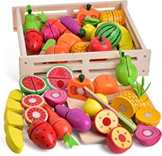 Amazon.com: kiwi crate - Prime Eligible Realistic Play Food, Wooden Play Food, Food For Kids, Toy Kitchen Set, Cooking Toys, Play Kitchen Accessories, Wooden Play Kitchen, Play Kitchens, Play Food Set