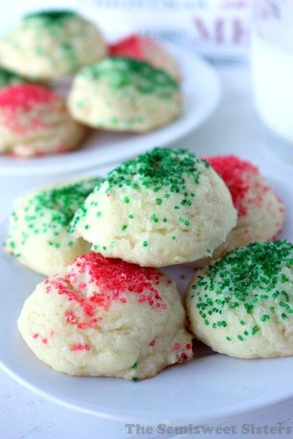 Drop Sugar Cookie Recipe, Sour Cream Cookies, Drop Sugar Cookies, Sour Cream Sugar Cookies, Christmas Delights, Cookies Bars, Sour Cream Recipes, Cream Cookies, Recipes Cookies