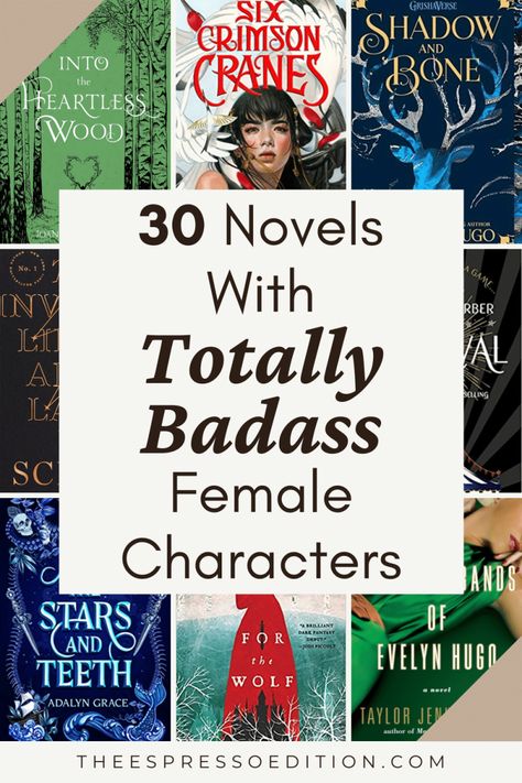 Great Books For Women, Novels With Strong Female Lead, Books With Strong Female Leads, Books With Badass Female Leads, Best Authors Of All Time, Strong Female Characters Books, Book Character Art, Reading List, Female Book Characters