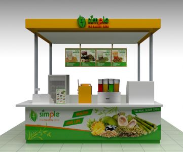 Orange Juice Bar Kiosk Healthy Drink Retail Booth For Mall Juice Kiosk, Bar Cart Design, Diy Lemonade Stand, Food Stall Design, Juice Bar Design, Bar Counter Design, Smoothie Juice, Sugarcane Juice, Bakery Design Interior