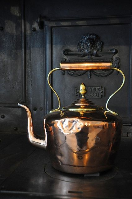 Content in a Cottage Zojirushi Thermos, Vintage Copper Tea Kettle, Copper Tea Kettle, Electric Tea Kettle, Cast Iron Stove, Ivy House, Copper Kettle, Copper Cookware, Bright Copper