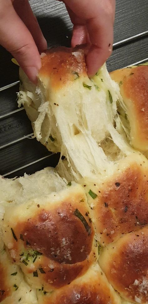 Chive Rolls, Pull Apart Buns, Cream Bread Recipe, Claire Saffitz, Cream Bun, Parker House Rolls, Buns Recipe, Baked Rolls, Sourdough Bread Recipe