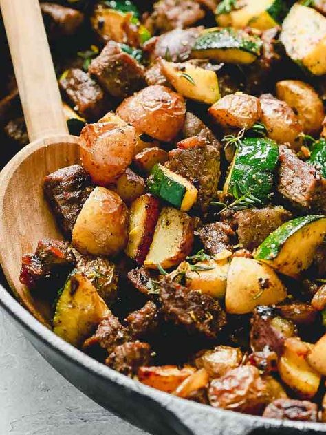 Beef Stew With Zucchini, Ground Beef Zucchini Potatoes, Ground Beef With Squash And Zucchini, Zucchini And Steak Recipes, Beef Zucchini Mushroom Recipes, Beef Stew Meat And Zucchini, Mexican Zucchini And Beef, Hamburger Meat Zucchini Recipes, Squash And Meat Recipes