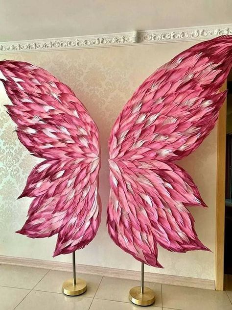 Giant Angel Wings, Ali D'angelo, Selfie Wall, Beauty Room Decor, Wedding Design Decoration, Beauty Salon Decor, Candy Christmas, Salon Interior Design, Butterfly Theme