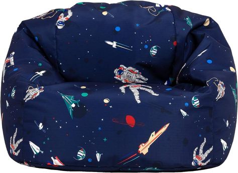 Bedroom Bean Bags, Childrens Bean Bags, Kids Bean Bags, Bean Bag Chair Kids, Room To Room, Lost In Space, Space Print, Bean Bags, Bag Chair