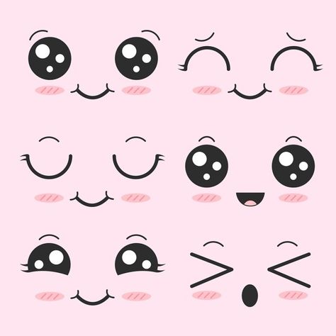 cute,face,kawaii,expression,emoji,love,expressions,set,smile,faces,happy,icon,emotion,emoticon,symbol,fun,character,joy,mouth,facial,eyes,doodle,love vector,emoji vector,face vector,smile vector,mouth vector,doodle vector,eyes vector,emoji facebook,eyelash Cute Face Cartoon, Cute Cartoon Faces, Kawaii Png, Doodles Bonitos, Lukisan Comel, Kraf Kertas, Face Cartoon, Cartoon Expression, Kawaii Faces