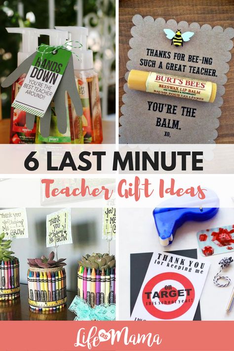 Teachers are amazing and deserve all the gratitude in the world, but sometimes special occasions or the end of the school year sneaks up on us, and we are empty handed. Here are 6 last minute teacher gift ideas to help you feel prepared! You're The Balm, Gift Ideas For Teachers, Appreciation Gifts Diy, Teacher Appreciation Gifts Diy, Teacher Gift Ideas, Ideas For Teachers, Teachers Diy, Employee Appreciation Gifts, Teachers Day Gifts