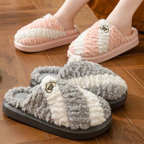 Fashion Color-matching Home Slippers Non-slip Couple House Shoes Winter Warm Floor Bedroom Slipper For Women Men Overview: Unique design, stylish and beautiful. Good material, comfortable feet. A variety of colors, any choice. Specification: Types of slippers: Toe slip slippers Sole material: EVA Applicable gender: neutral/both male and female Function: Height increase, anti slip, warmth retention, wear resistance, sweat absorption, shock absorption Popular element: car stitching Thickness:... Couple House, Matching Slippers, Slipper For Women, Floor Bedroom, Height Increase, Bedroom Slippers, Home Slippers, Couple Matching, Couple Poses