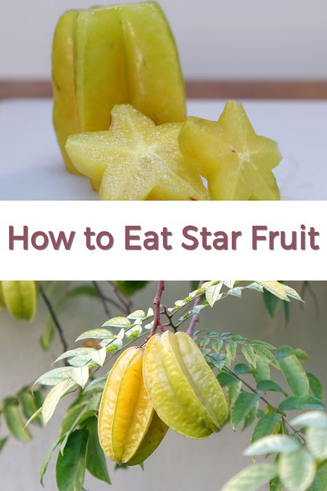 Have you ever heard of star fruit? Have you eaten it? In this post, I talk all about the amazing tropical fruit, star fruit also known as carambola, ma fen, and kamaranga. You will learn where they come from and grow, what the health benefits are, and how to eat star fruit. Such an amazing fruit, one of my favorite tropical fruits. Star Fruit Benefits, Star Fruit Benefits Health, Christmas Fruit Pizza, Star Apple Fruit, How To Eat Star Fruit, Starfruit Tree, How To Graft Fruit Trees, Star Fruit Recipes, Thanksgiving Themes