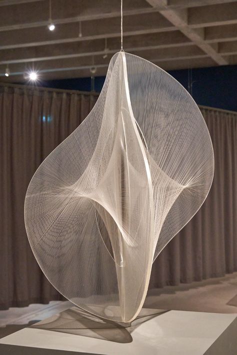 Naum Gabo — Constructions for Real Life exhibition. | by Sean Crosslind | Medium Floating Sculpture, Corner Niche, Naum Gabo, Butterfly Sculpture, Fabric Installation, Kinetic Sculpture, Status Quo, Art Movement, In Space