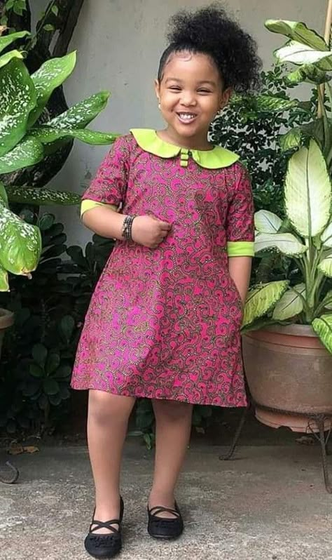 African Kids Fashion Dresses, Kids African Outfits Girls, Children African Dresses, Kids African Dresses, Baby African Clothes, African Kids Clothes, African Attire Dresses, Child Fashion, Princess Dress Kids