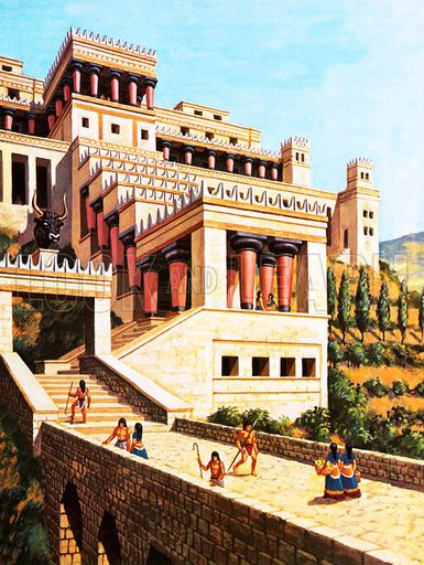 Historical articles and illustrations » Blog Archive » Arthur ... Harry Green, Palace Of Knossos, Knossos Palace, Imperiul Roman, Minoan Art, Starověký Egypt, Bangunan Minecraft, Empire Romain, Ancient Greek Architecture