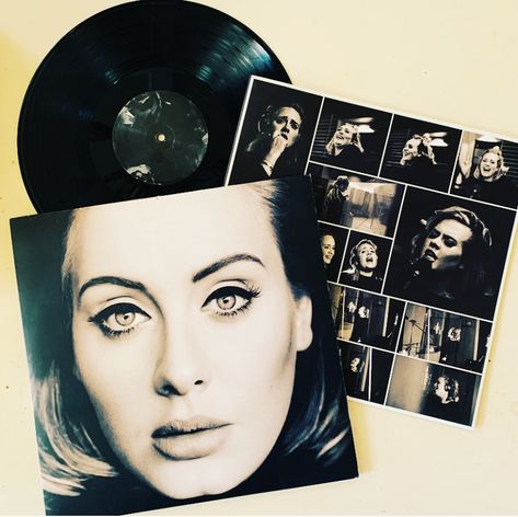 @carlysvinyls for more! Adele Vinyl, Adele Cd, Vinyls Aesthetic, Playlists Cover, Adele Albums, Adele Wallpaper, Adele 25, Adele Love, Adele Adkins