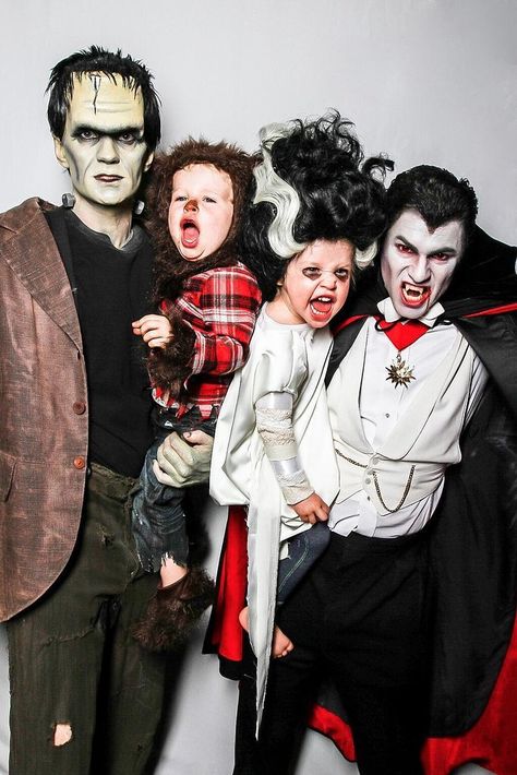 The Monster Mash You'll be the family everyone fears when you don some terrifying threads. Have each member pick a specific monster, or dress everyone the same. Neil Patrick Harris Halloween, Neil Patrick Harris Family, Best Celebrity Halloween Costumes, Carnaval Costume, Neil Patrick, Neil Patrick Harris, Celebrity Halloween Costumes, Celebrity Families, Alyson Hannigan