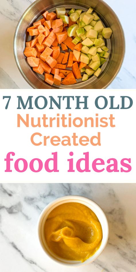 7 Month Old Food, 7 Month Old Baby Food, 7 Months Baby Food, 9 Month Baby Food, Meal Plan For Toddlers, Homemade Baby Food Recipes, Easy Homemade Baby Food, 7 Month Old Baby, Diy Baby Food