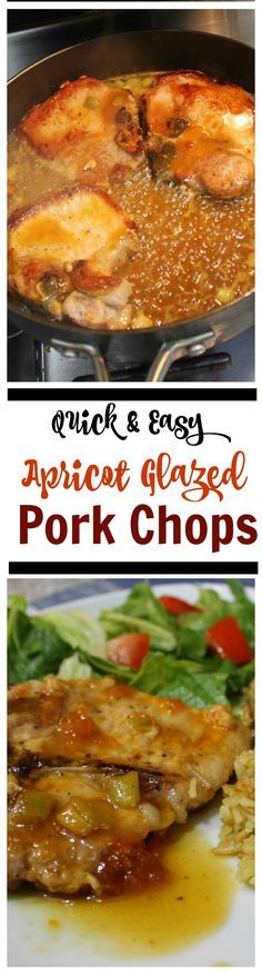 Saucy Pork Chops, Apricot Glazed Pork Chops, Glazed Pork Chops Recipes, Main Entree Recipes, Apricot Glaze, Pork Chop Recipes Grilled, Best Pork Recipe, Pork Chop Recipe, Easy Pork Chops