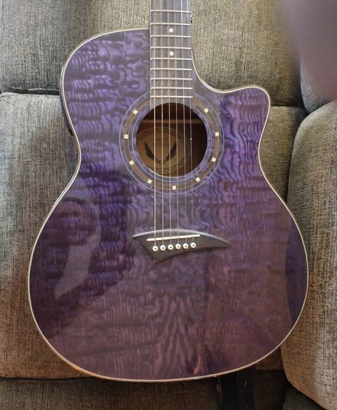 Dean acoustic guitar, Purple Acoustic Guitar Purple, Guitar Purple, Purple Guitar, Guitar Aesthetic, Music My Life, Band Aesthetic, Pretty Guitars, Violet Pastel, Taylor Swift Albums