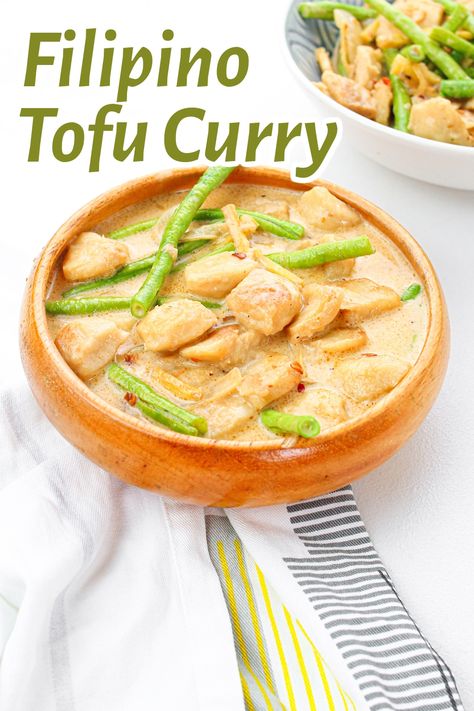 Vegan Filipino Recipes, Is Tofu Healthy, Tofu Coconut Curry, Coconut Tofu, Vegan Korean Food, Easy Tofu, Sauteed Tofu, Tofu Cubes, Coconut Curry Recipes