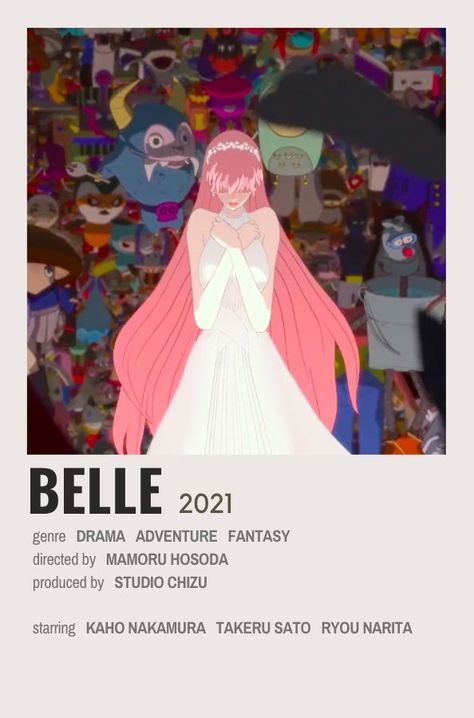 Belle Movie Anime, Belle Anime Wallpaper, Aesthetic Belle, Belle Anime, Belle Movie, Movie Poster Template, Mamoru Hosoda, Minimalist Anime, Manhwa Art