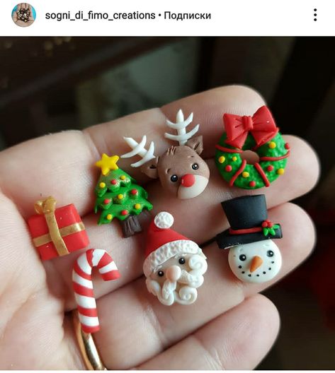 Polymer Clay Cute, Clay Cute, Clay Christmas Decorations, Santa Tree, Tree Snowman, Clay Christmas, Polymer Clay Ornaments, Christmas Clay, Polymer Clay Christmas