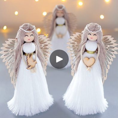 Xmas Angels Crafts, Christmas Tree Angel Diy, Angel For Christmas Tree, Angels To Make Ideas, Angel Tree Ornaments Diy, Angel Tree Ornaments To Make, How To Make An Angel Tree Topper, How To Make Christmas Angels, Diy Tree Topper Angel