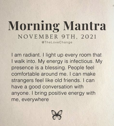 Morning Mantra, Gratitude Affirmations, Daily Positive Affirmations, Morning Affirmations, Self Love Affirmations, Positive Self Affirmations, Love Affirmations, Manifestation Affirmations, Self Care Activities