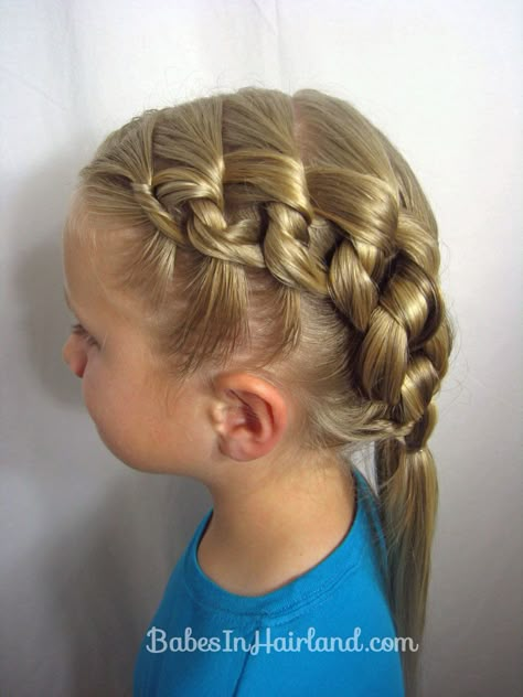 Chunky Knot Hairstyle from BabesInHairland.com Knot Hairstyle, Unique Braided Hairstyles, Girls Hair Styles, Girl Hair Dos, Kids Hair Styles, Kid Hairstyles, Girl Hair Styles, Kid Hair, Toddler Hairstyles