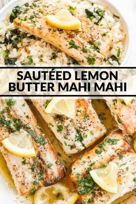 Mahi Mahi Recipes Easy, Moist Mahi Mahi Recipes, Mahi Mahi Marinade Recipes, Mahi Mahi Meal Prep, Sauce For Mahi Mahi, Lemon Dill Mahi Mahi, Mahi Mahi Sauce, Best Mahi Mahi Recipes, Mahi Mahi Lemon Butter Sauce