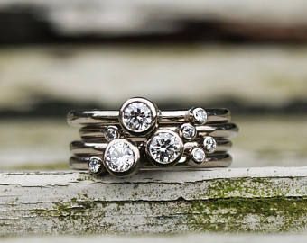 Cheap Diamond Rings, Infinity Diamond Ring, Simple Rings, Diamond Stacks, Gold Topaz, Diamond Rings Design, Diamond Stacking Rings, Gold Ring Stack, White Gold Diamond Rings