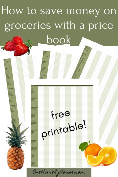 Free Printable PDF Grocery Price Tracker Grocery Price Book, Homely House, Planning Life, Happy Homemaking, Couponing For Beginners, Kitchen Planner, How To Save Money, Life Plan, Price Book