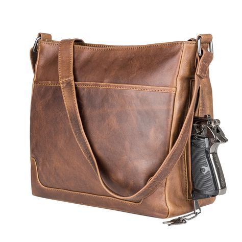 Concealed Carry Lydia Leather Crossbody - Gun Handbags Concealed Carry Bags, Concealed Carry Handbags, Concealed Carry Purse, Purse Accessories, Leather Key, Shoulder Purse, Bags Accessories, Purses Crossbody, Leather Crossbody