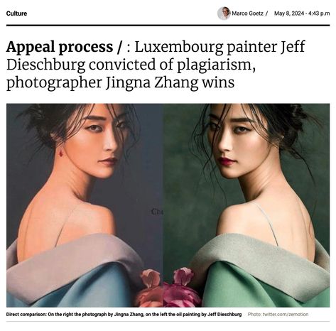 Luxembourg Copyright Case Against Jeff Dieschburg - Jingna Zhang Fashion, Fine Art & Beauty Photography Jingna Zhang, Just For Me, Art Resources, Different Media, Elle Magazine, Art Series, Luxembourg, Beauty Photography, When He