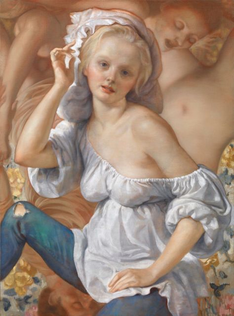 John Currin John Currin, Peter Doig, Gagosian Gallery, Gerhard Richter, European Paintings, B Movie, Pop Surrealism, Museum Exhibition, Baroque Fashion