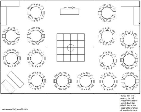 40 x 60 Tent Layout & Seating Wedding Seating Layout, Backyard Wedding Seating, Wedding Tent Layout, Floor Plan Template, Wedding Reception Tables Layout, Wedding Floor Plan, Seating Layout, Wedding Table Layouts, Wedding Reception Layout