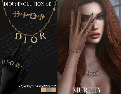 Sims 4 Lv Cc, Van Cleef Sims 4 Cc, The Sims 4 Jewelry Cc, Ts4 Cc Jewelry, Sims4 Jewelry, Jewelry Sims 4, Mod Accessories, Sims 4 Black Hair, Dior Necklace