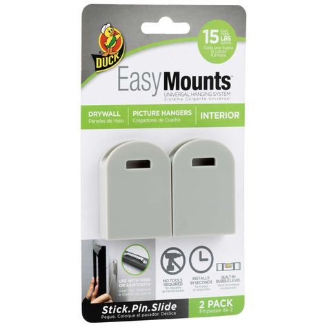 EasyMounts™ Mounting System | Duck Brand Picture Frames Wall, Frames Wall Art, Frames Wall, Picture Hanger, Hanging Picture Frames, Interior Pictures, Household Organization, Wall Picture, Small Pictures