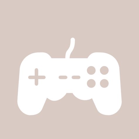 Games Icon Aesthetic Logo, Game App Icon Aesthetic, Gaming App Icon, Games App Icon, Widget Apps, Games Icon, Ios14 Icons, Widget Iphone, Beige Icons