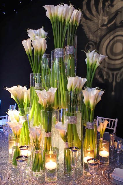 Display by Red Floral Architecture at the Liverpool Wedding Show 2014 Calla Lily Centerpieces, Lily Centerpieces, Calla Lily Wedding, Tafel Decor, Lily Wedding, Web Images, Flower Gardens, Decoration Idea, Deco Floral